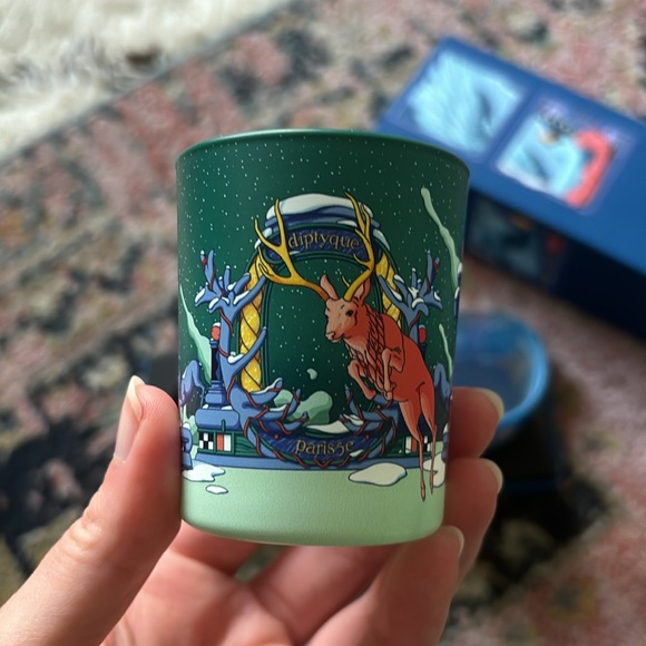 Diptyque Paris Holiday 2020 Trio Candle Empty Jar Glass Vessel Mini Decor Holder - Picture 6 of 15